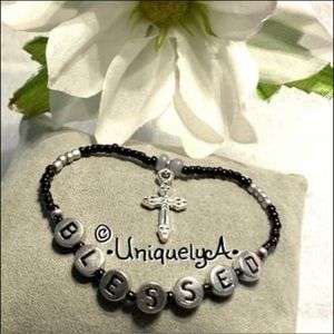 Brand New Bead Bracelet - Blessed